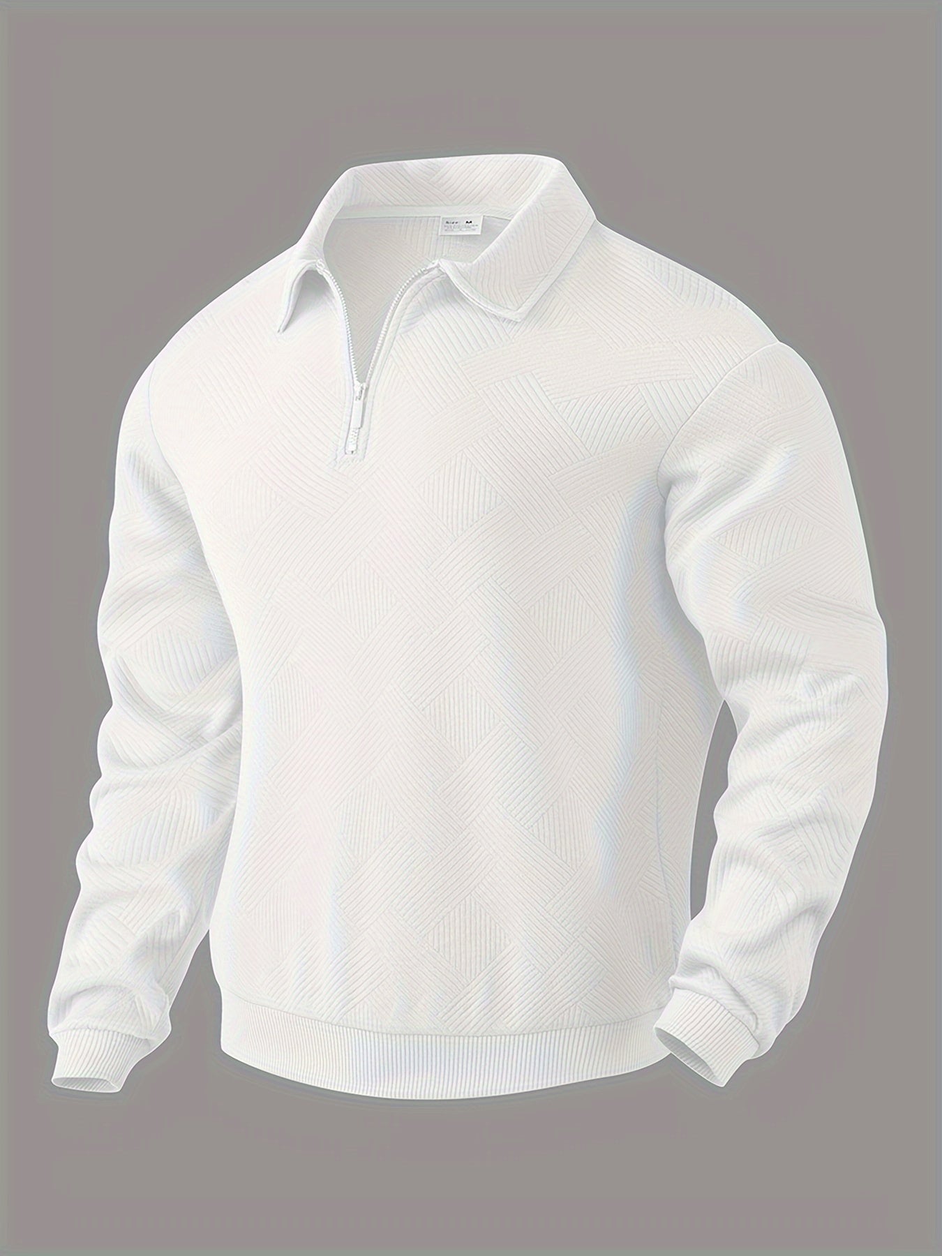 Sweatshirt mit Viertelreißverschluss | Mit Kragen | Normaler Reißverschluss | Herren-Pullover mit halbem Reißverschluss | Herrenbekleidung
