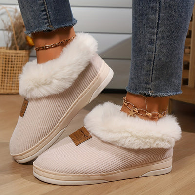 Binnenslippers – Warme, flauschige Hausschuhe für Damen für den Winter