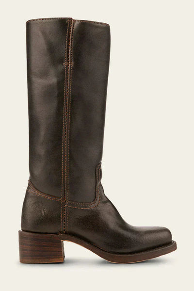 Lederstiefel – Niedriger Absatz – Slipper – Kniehohe Stiefel – Damenstiefel