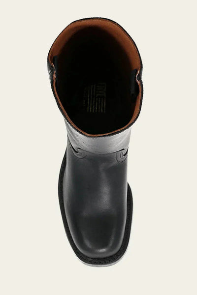 Lederstiefel – Niedriger Absatz – Slipper – Kniehohe Stiefel – Damenstiefel