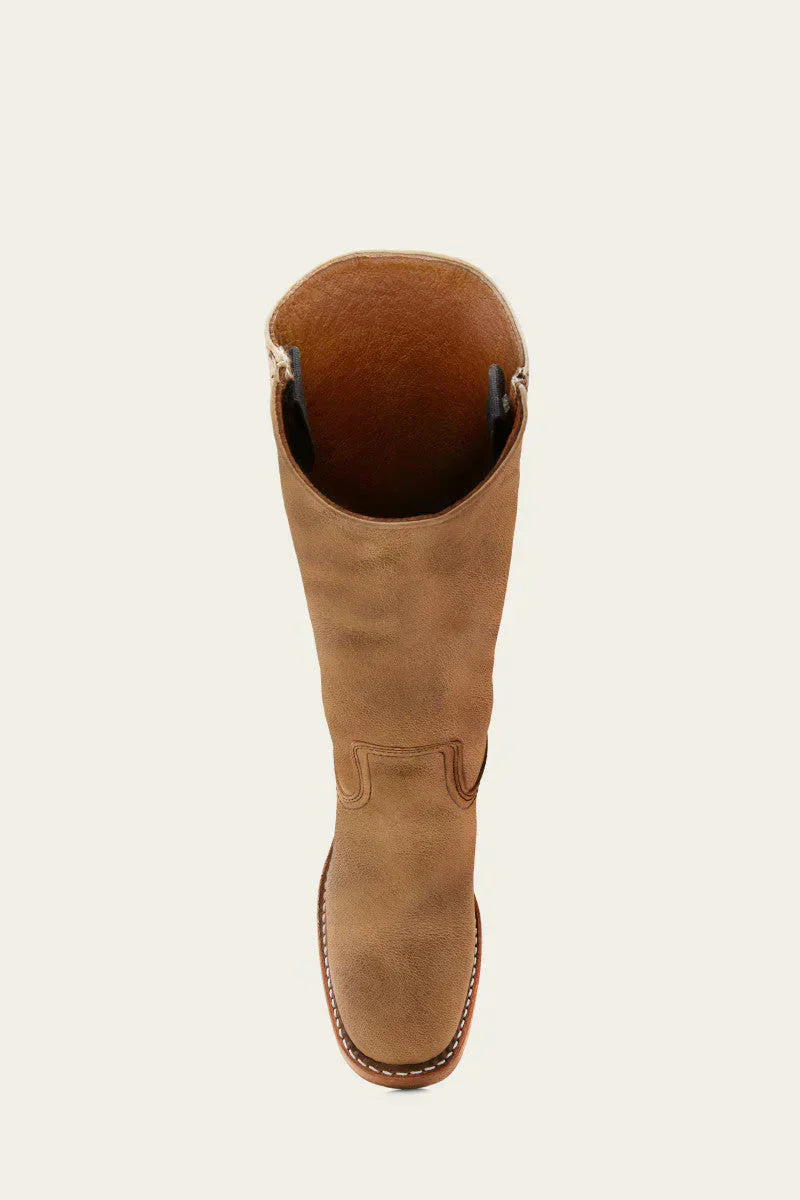 Lederstiefel – Niedriger Absatz – Slipper – Kniehohe Stiefel – Damenstiefel