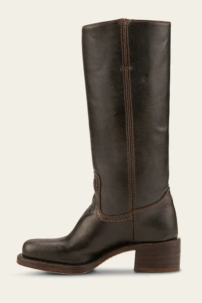 Lederstiefel – Niedriger Absatz – Slipper – Kniehohe Stiefel – Damenstiefel