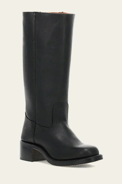 Lederstiefel – Niedriger Absatz – Slipper – Kniehohe Stiefel – Damenstiefel