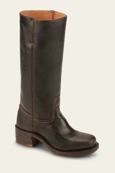 Lederstiefel – Niedriger Absatz – Slipper – Kniehohe Stiefel – Damenstiefel