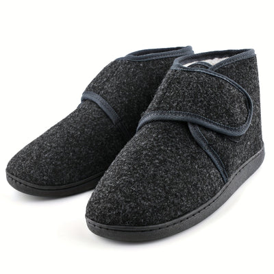 Hausschuhe – mit Fleece gefüttert – Winter – Filzpantoffeln – Herren-Hausschuhe