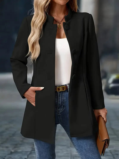 Woll-Trenchcoat – Stilvoller, mittellanger Wollmantel für Damen