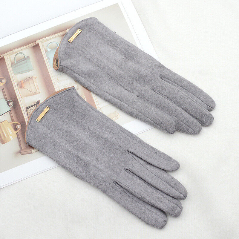 Damenhandschuhe – Warm – Wildleder – Touchscreen-Handschuhe – Winterhandschuhe