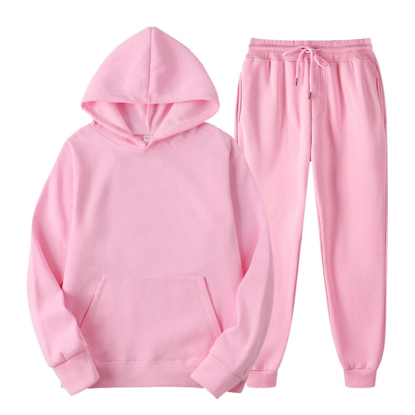 Kapuzenpulli und Jogger Set | Pullover | Kordelzug | Sweat Sets | Damen Jogger Sets