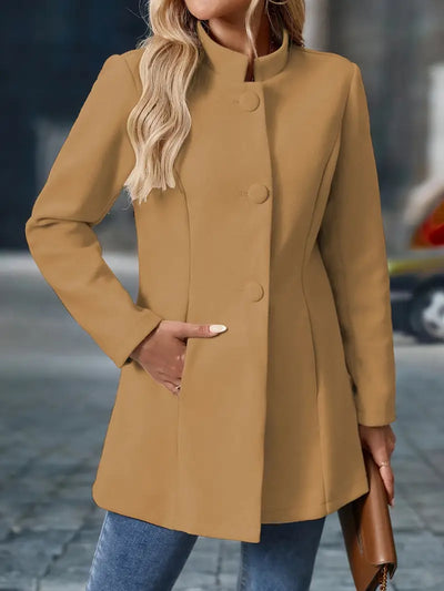 Woll-Trenchcoat – Stilvoller, mittellanger Wollmantel für Damen