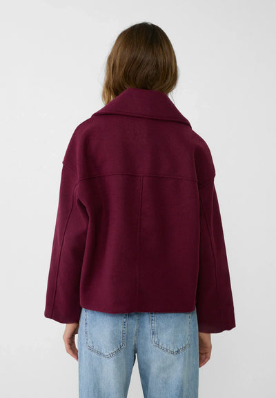 Übergroße Jacke – Zweireiher – Herbst – Kurze Trenchcoat-Jacke – Damenjacke