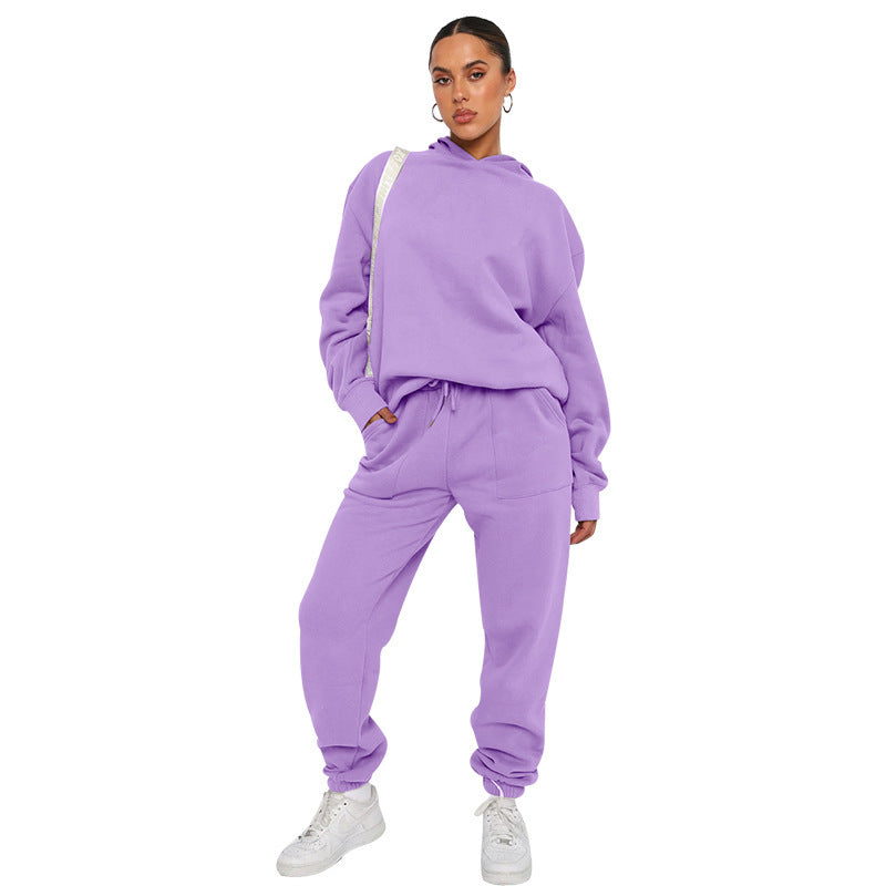 Hoodie- und Jogginganzug-Set – Mit Kapuze – Zweiteilig – Jogginganzug – Trainingsanzug für Damen