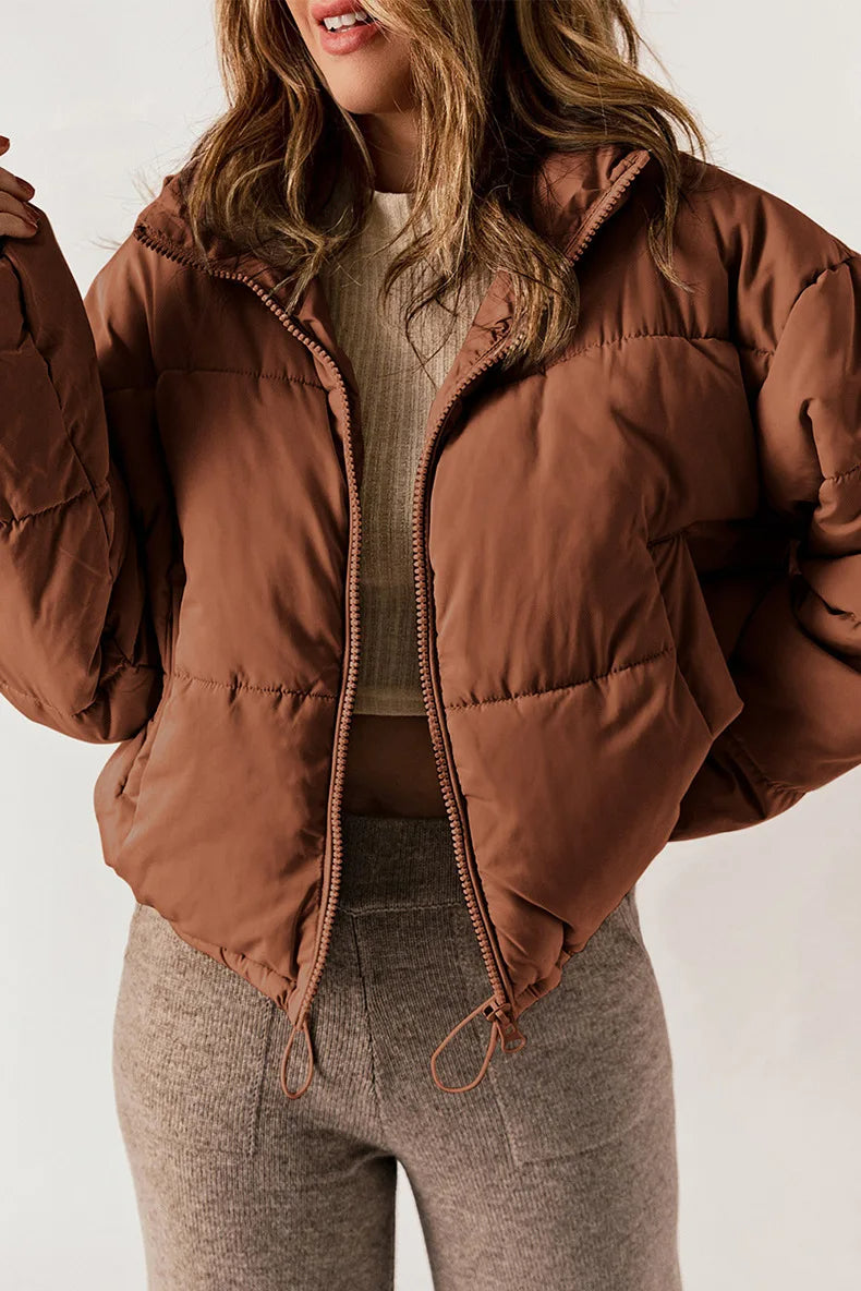 Pufferjacke – kurz – wattiert – Daunenjacke – Winterjacke für Frauen