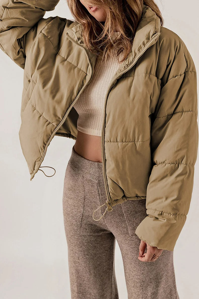 Pufferjacke – kurz – wattiert – Daunenjacke – Winterjacke für Frauen