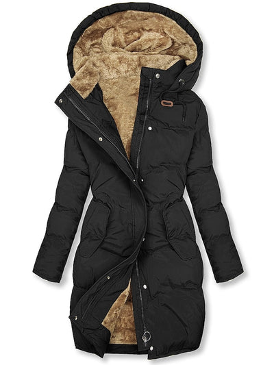 Pufferjacke | Mit Kapuze | Lang | Steppjacke | Winterjacke für Damen