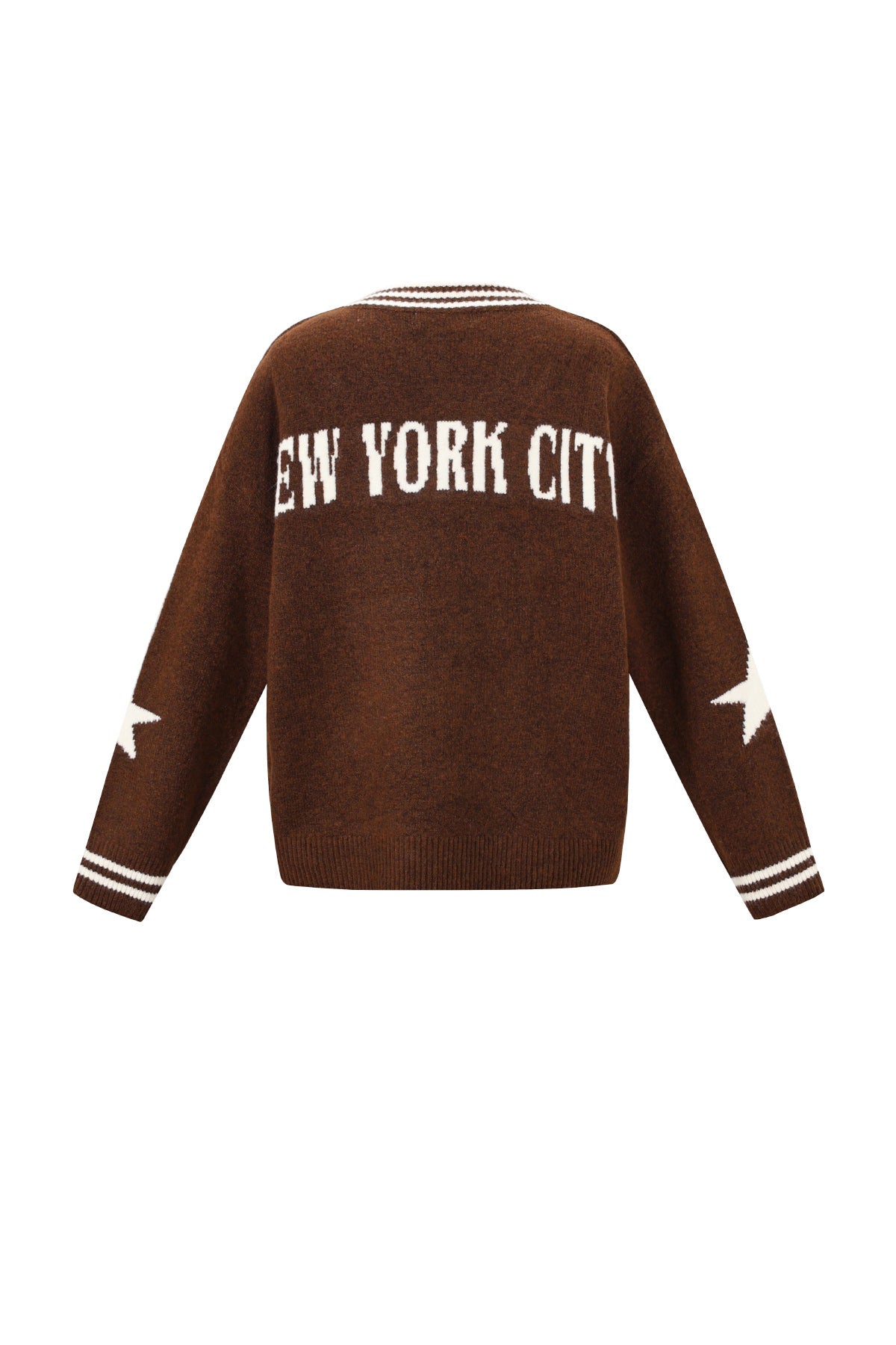 Übergroßer Pullover | NYC | V-Ausschnitt | Strickpullover | Damenstrickwaren