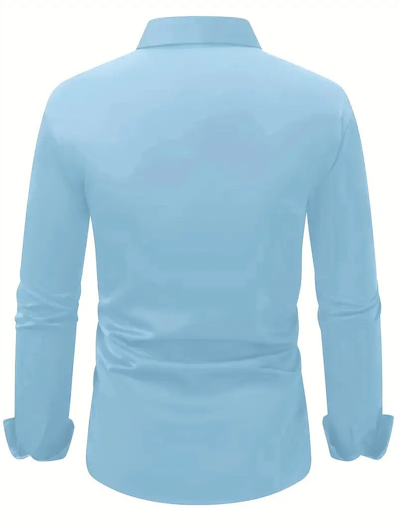 Bügelfreies Hemd | Knitterfrei | Slim Fit | Button-Up Hemd | Herrenhemden