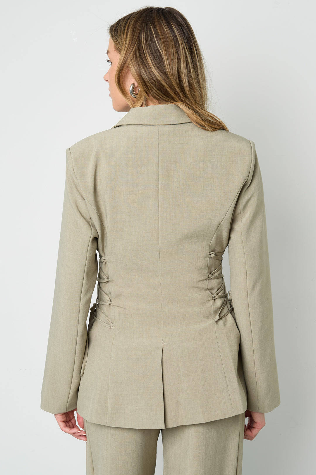 Damenanzug | Taillengürtel | Weites Bein | Blazer-Set | Kombi-Set