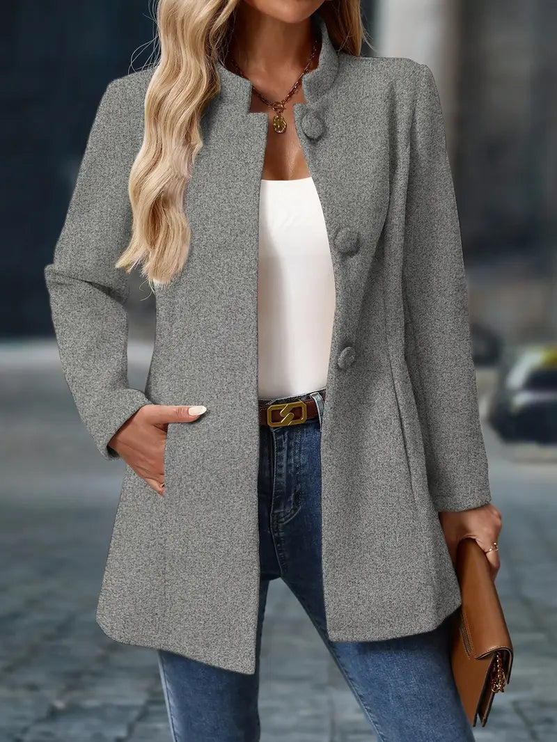 Woll-Trenchcoat – Stilvoller, mittellanger Wollmantel für Damen