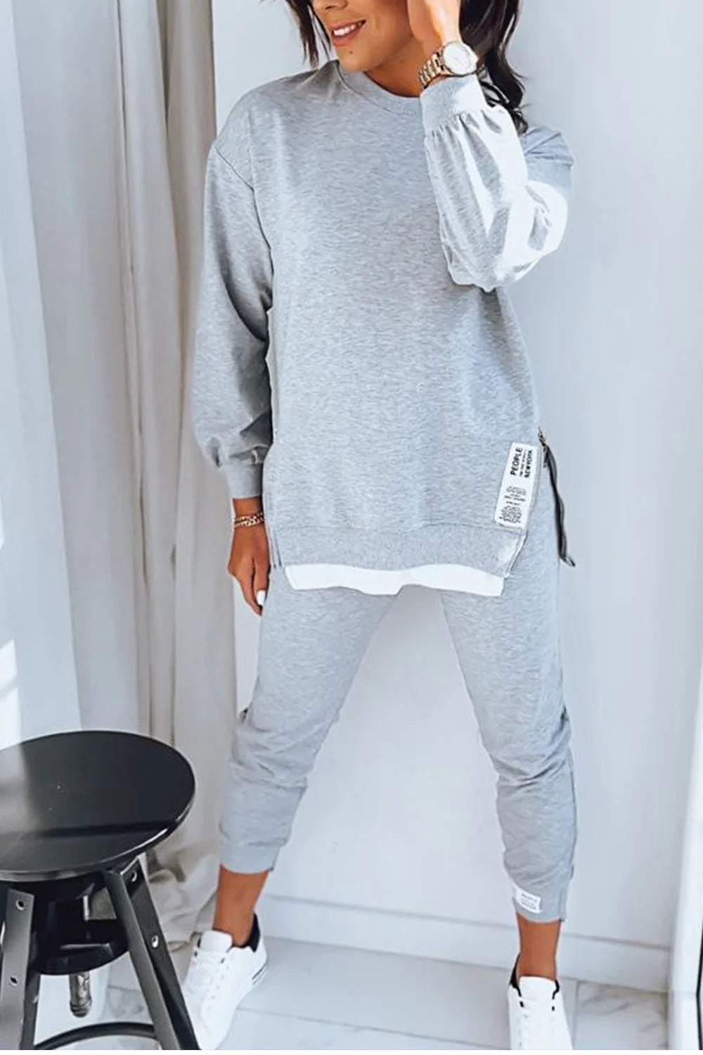 Damen Trainingsanzug | Zweiteiler | Oversized Sweatshirt | Jogger Set | Loungewear Sets