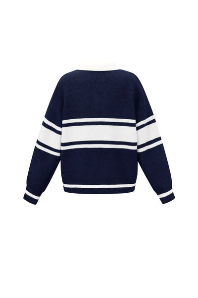 Polo Pullover - Los Angeles - mit Kragen - Strickpullover - Damenstrickwaren