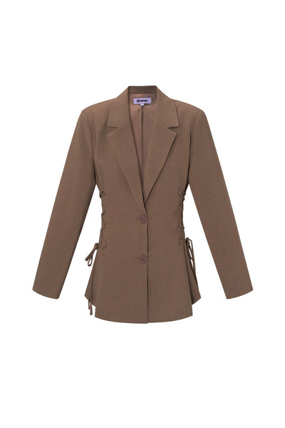 Damenanzug | Taillengürtel | Weites Bein | Blazer-Set | Kombi-Set