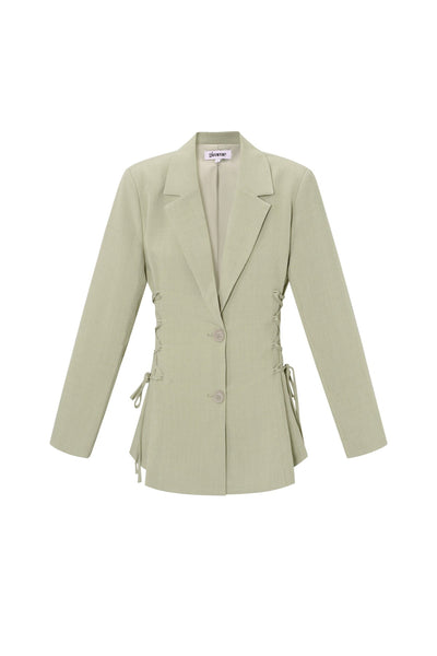 Damenanzug | Taillengürtel | Weites Bein | Blazer-Set | Kombi-Set