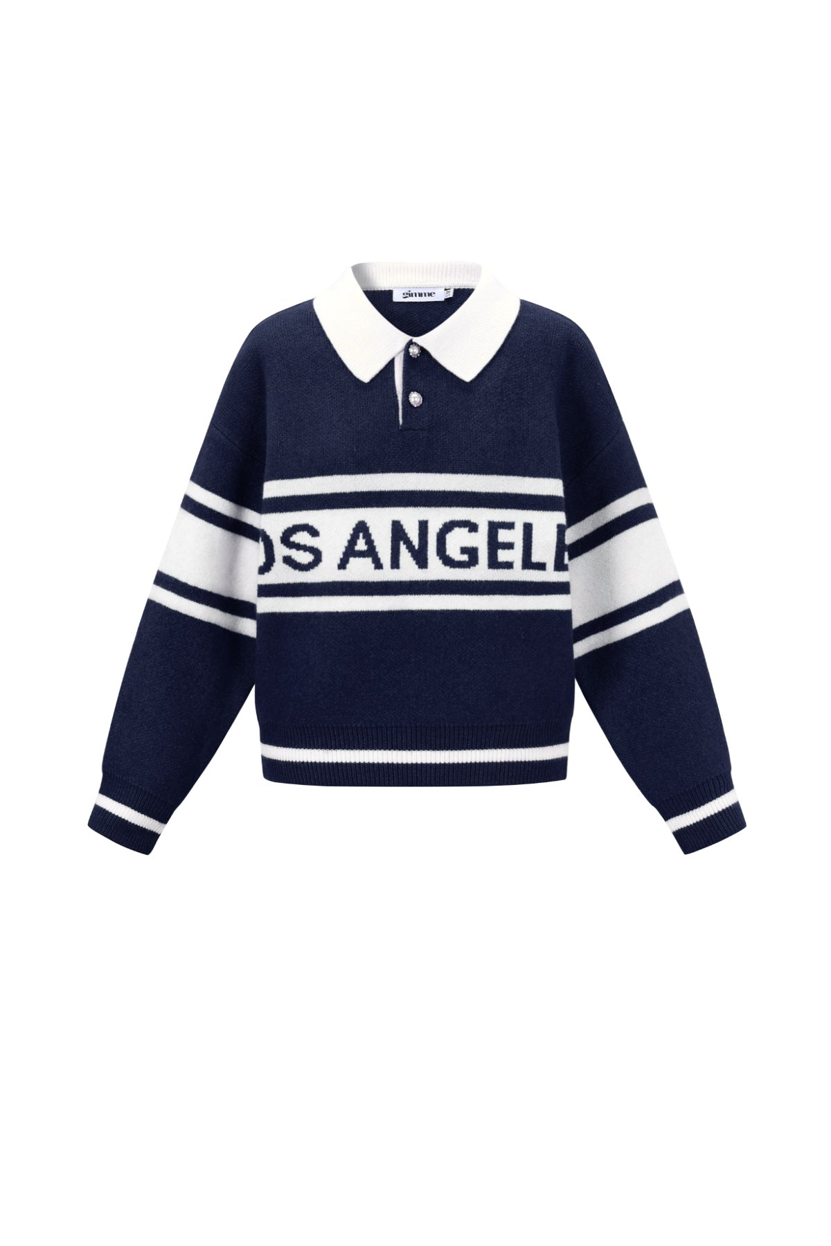 Polo Pullover - Los Angeles - mit Kragen - Strickpullover - Damenstrickwaren
