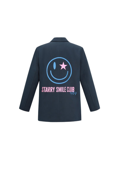 Oversized Blazer - Starry - Bedruckt - Loose Fit Blazer - Damen Blazer