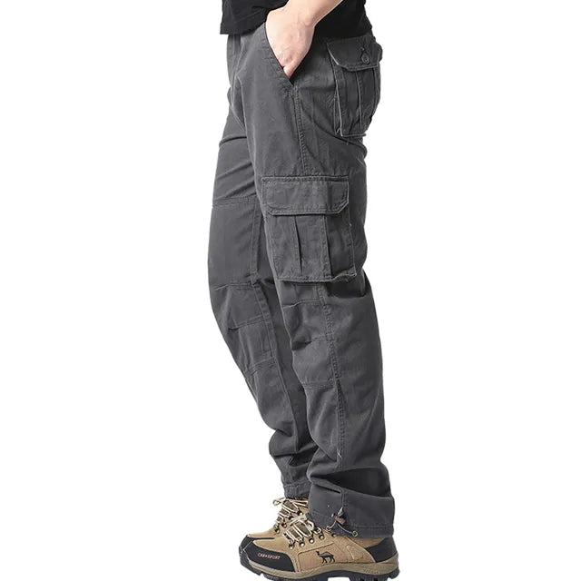 Cargohose - Gerades Bein - Taschen - Cargohose - Herrenhosen