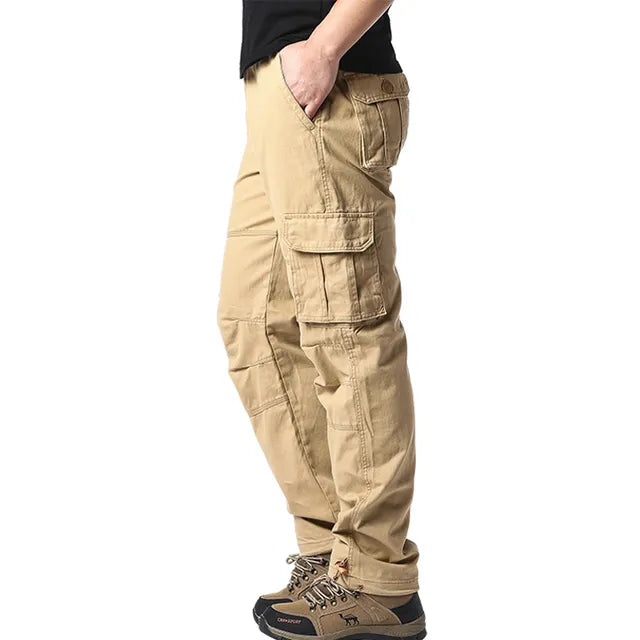 Cargohose - Gerades Bein - Taschen - Cargohose - Herrenhosen