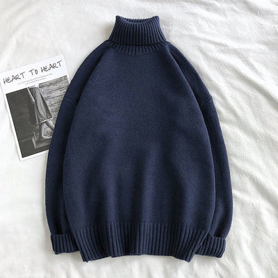 Rollkragenpullover - Herren Rollkragenpullover in Übergröße Strickpullover