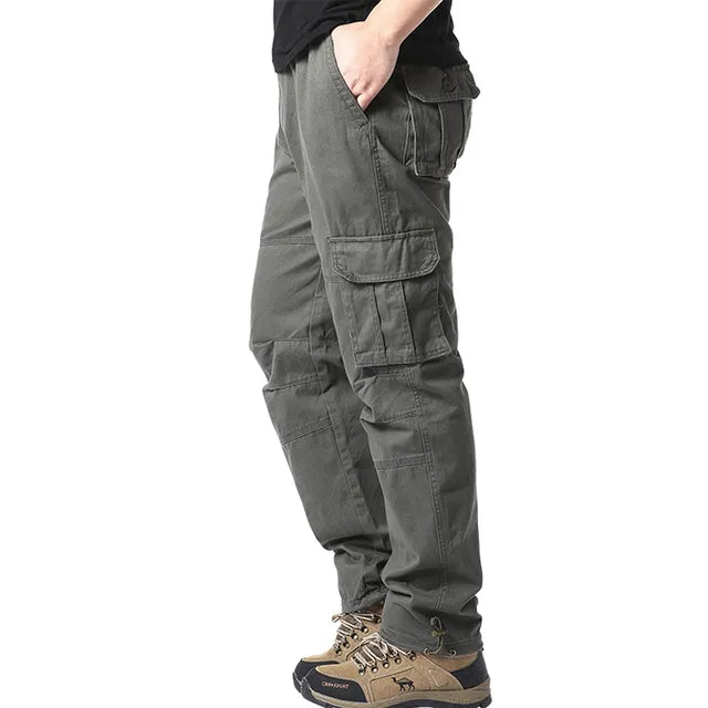 Cargohose - Gerades Bein - Taschen - Cargohose - Herrenhosen