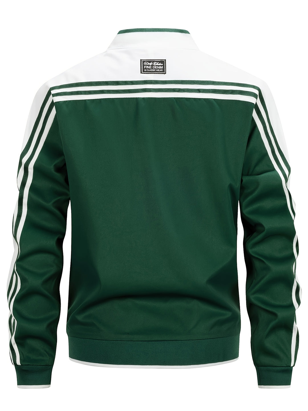 Trainingsjacke - Gestreifte Sportjacke mit Reißverschluss für Männer