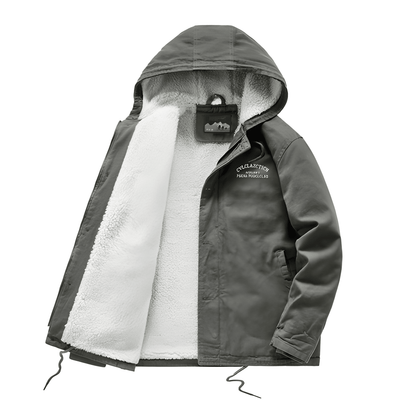 Winterjacke | Kapuze | Fleece gefüttert | Schneejacke | Herren Wintermantel