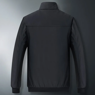 Fleece gefütterte Jacke - Winddichte Herrenjacke mit Reißverschluss für Herbst und Winter