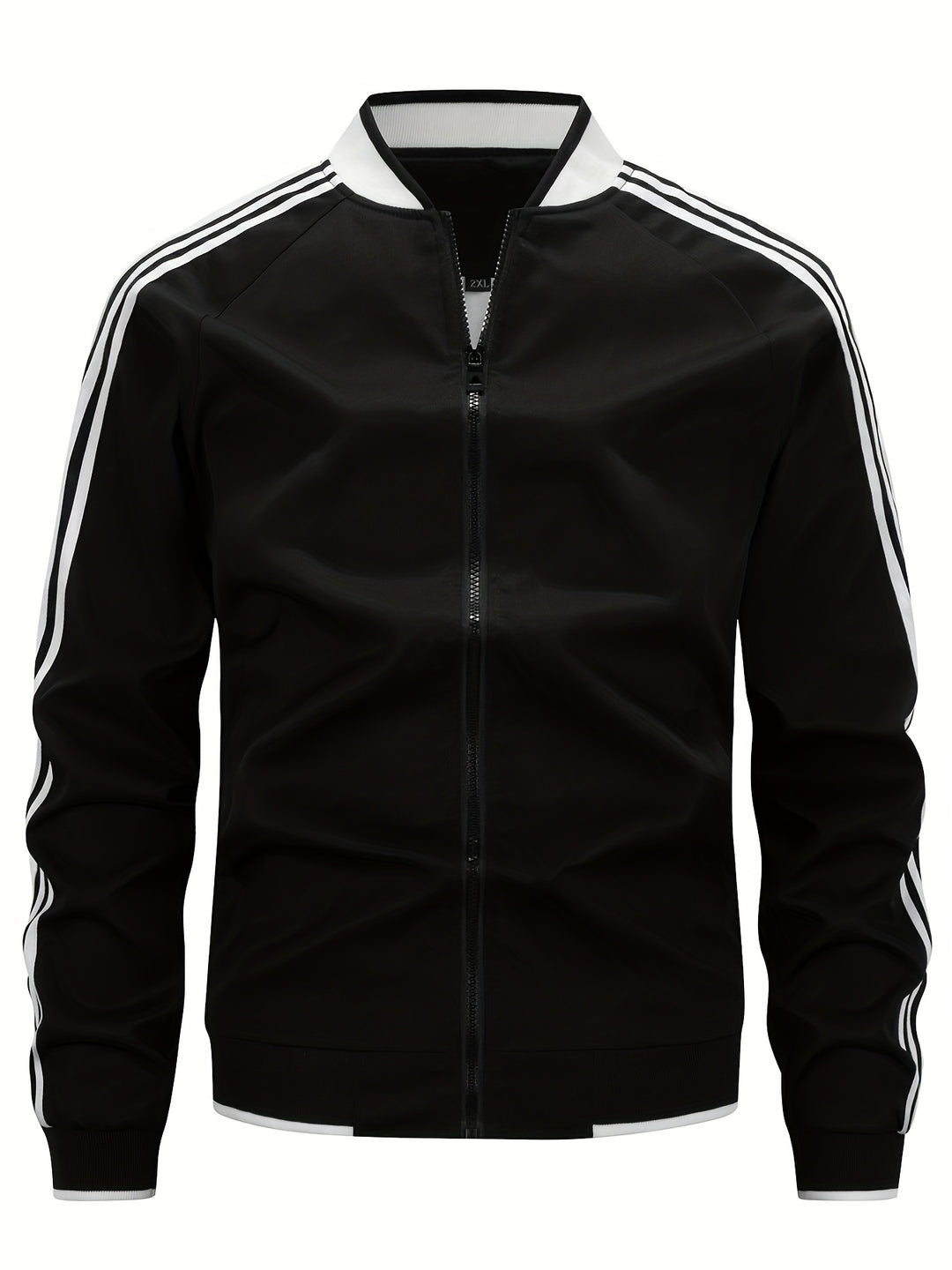 Trainingsjacke - Gestreifte Sportjacke mit Reißverschluss für Männer