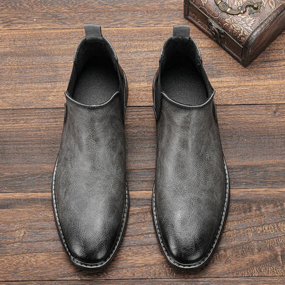 Chelsea Boots - Herren Slip-On Ankle Lederstiefel