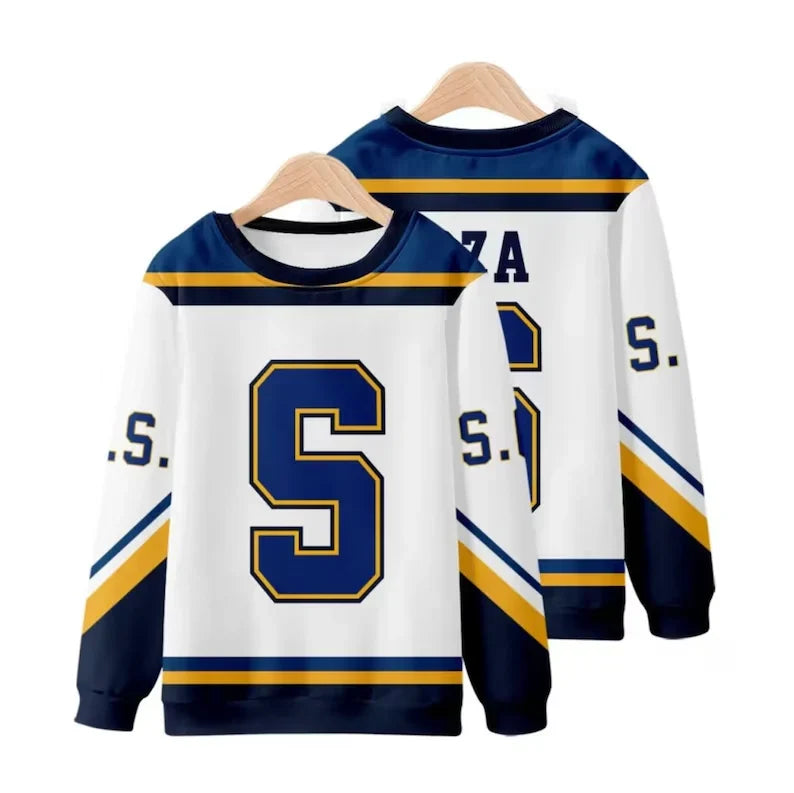 Eishockey Trikot - Unisex Langarm Eishockey T-Shirt in Übergröße