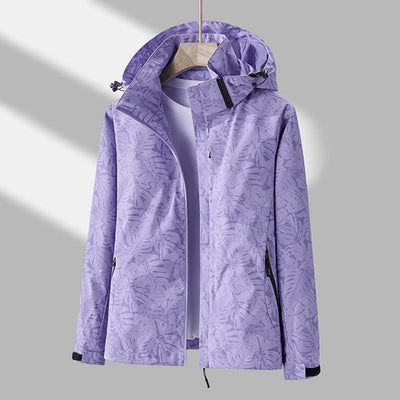 Windjacke – mit Kapuze – Reißverschluss – wasserdichte Jacke – winddichte Jacke für Frauen