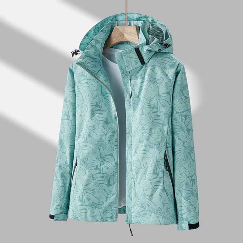 Windjacke – mit Kapuze – Reißverschluss – wasserdichte Jacke – winddichte Jacke für Frauen