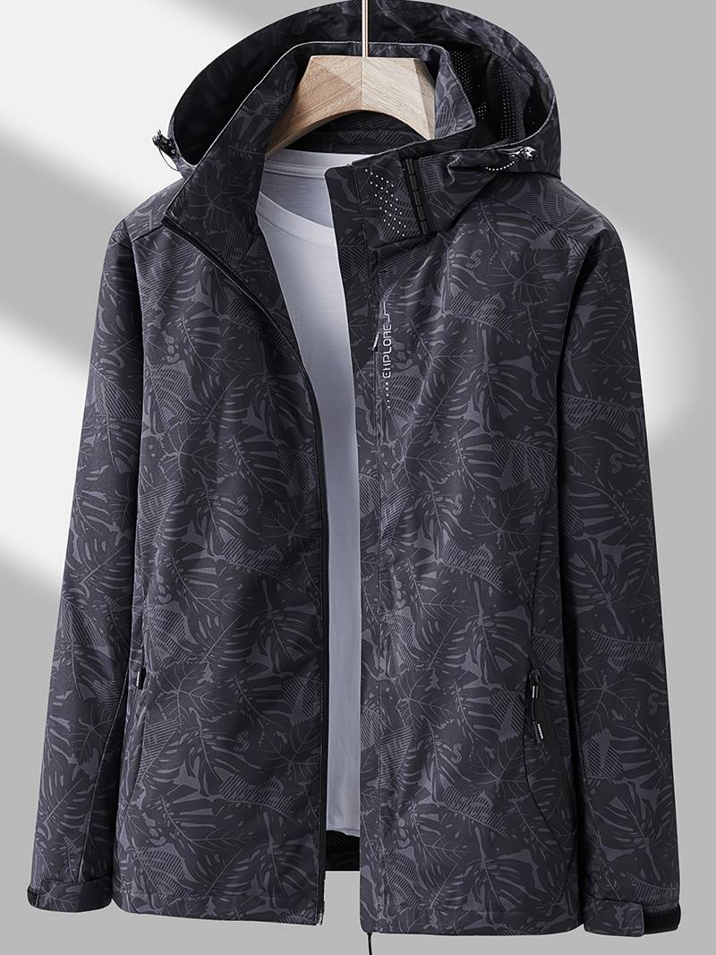 Windjacke – mit Kapuze – Reißverschluss – wasserdichte Jacke – winddichte Jacke für Frauen