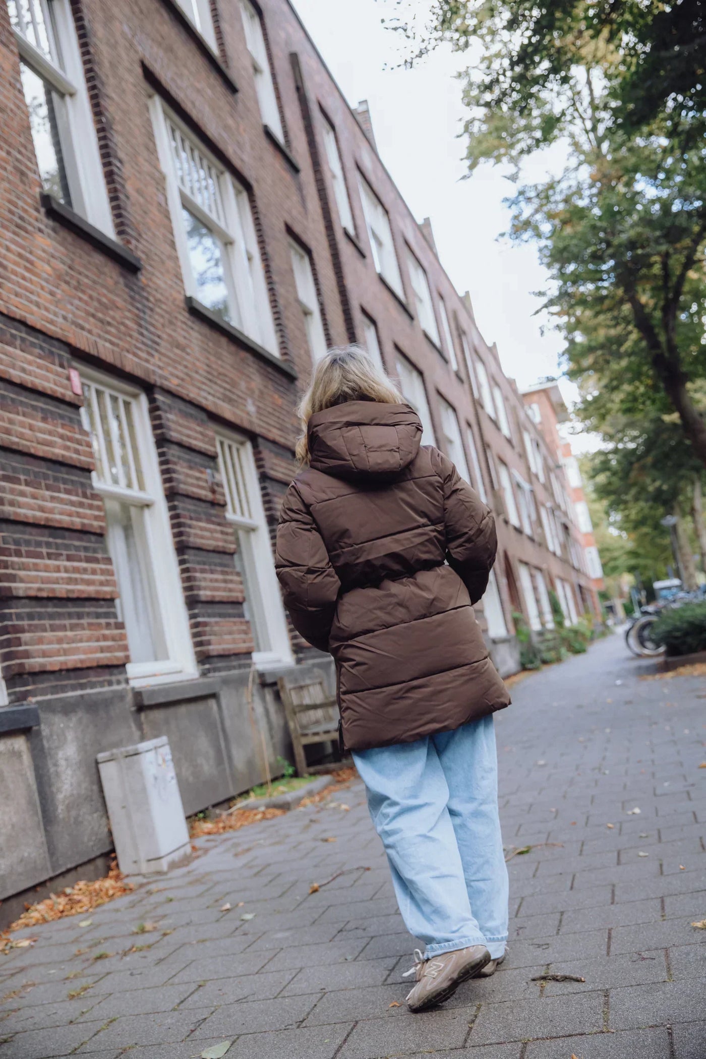 Damen-Daunenjacke – mit Kapuze – mittellang – Pufferjacke – Wintermantel für Frauen