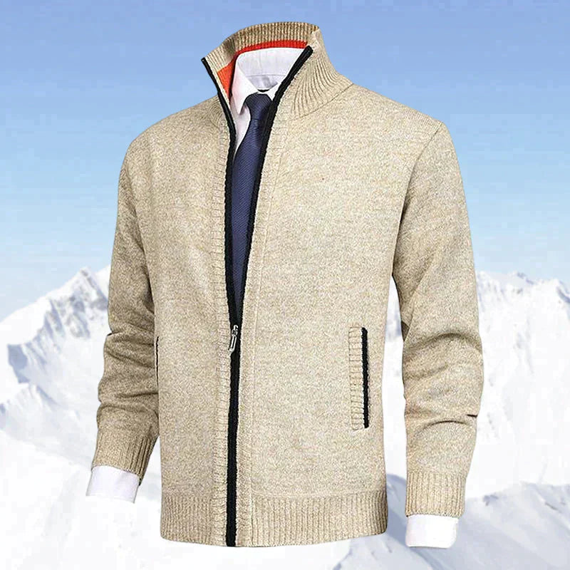 Strickjacke mit Reißverschluss - Warm - Strickwaren - Strickjacke - Strickjacke für Männer