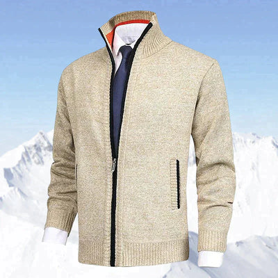 Strickjacke mit Reißverschluss - Warm - Strickwaren - Strickjacke - Strickjacke für Männer