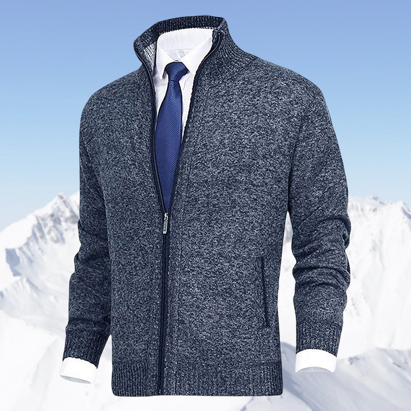 Strickjacke mit Reißverschluss - Warm - Strickwaren - Strickjacke - Strickjacke für Männer