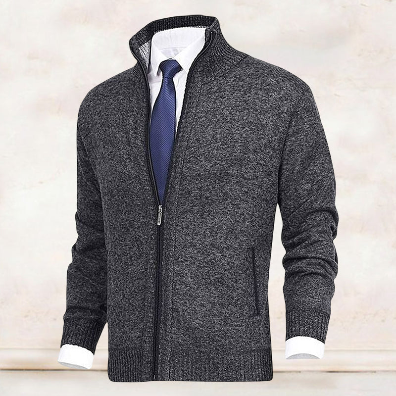 Strickjacke mit Reißverschluss - Warm - Strickwaren - Strickjacke - Strickjacke für Männer