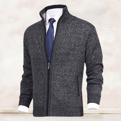 Strickjacke mit Reißverschluss - Warm - Strickwaren - Strickjacke - Strickjacke für Männer