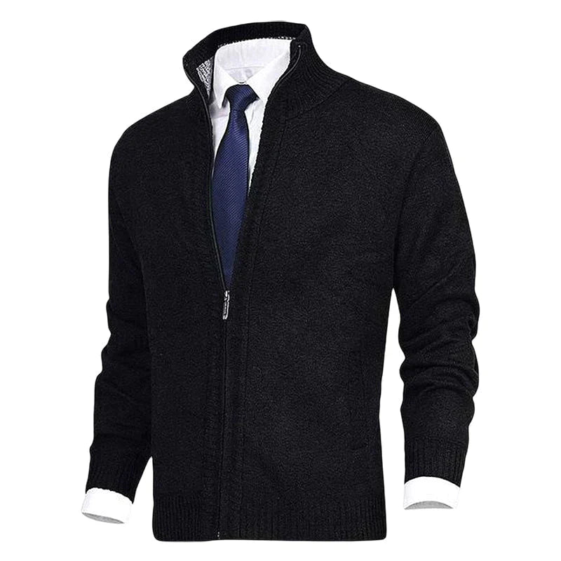 Strickjacke mit Reißverschluss - Warm - Strickwaren - Strickjacke - Strickjacke für Männer