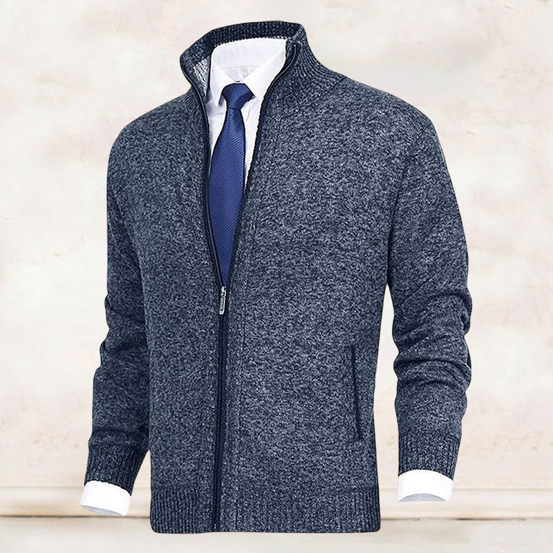 Strickjacke mit Reißverschluss - Warm - Strickwaren - Strickjacke - Strickjacke für Männer