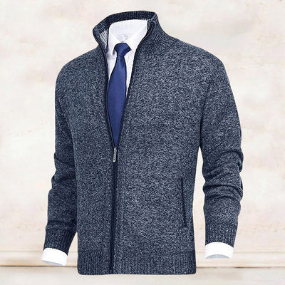 Strickjacke mit Reißverschluss - Warm - Strickwaren - Strickjacke - Strickjacke für Männer